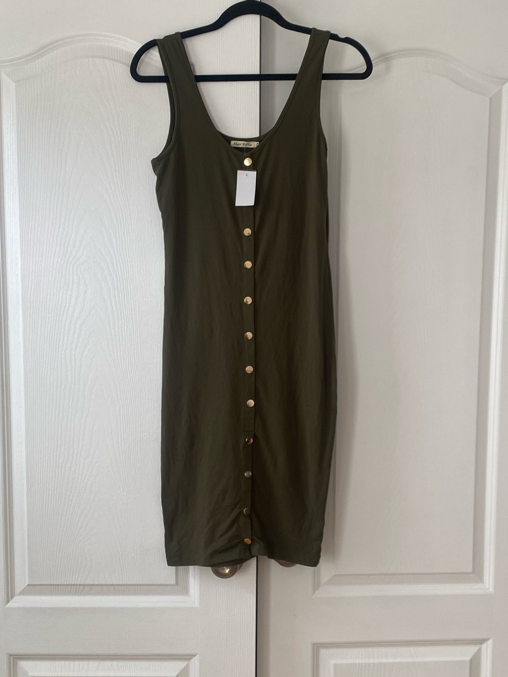 Olive Green Tank Dress